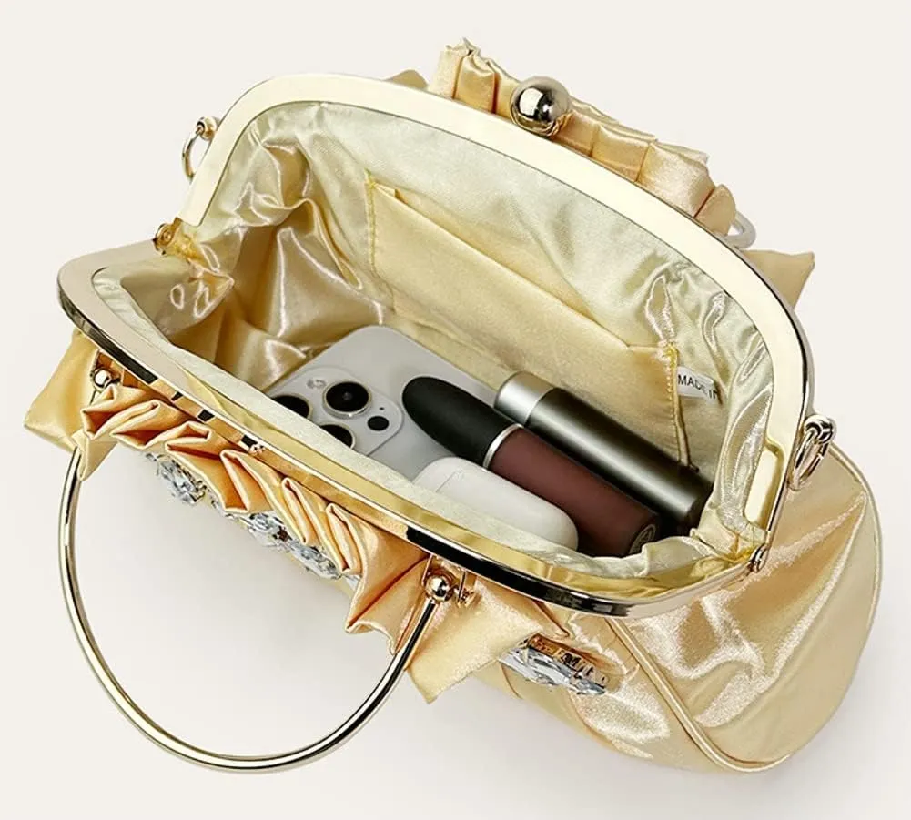 Women's Retro Bag Satchel Evening Bag Crossbody Bag Shoulder Bag Handbag Floral Evening Satchel Purse