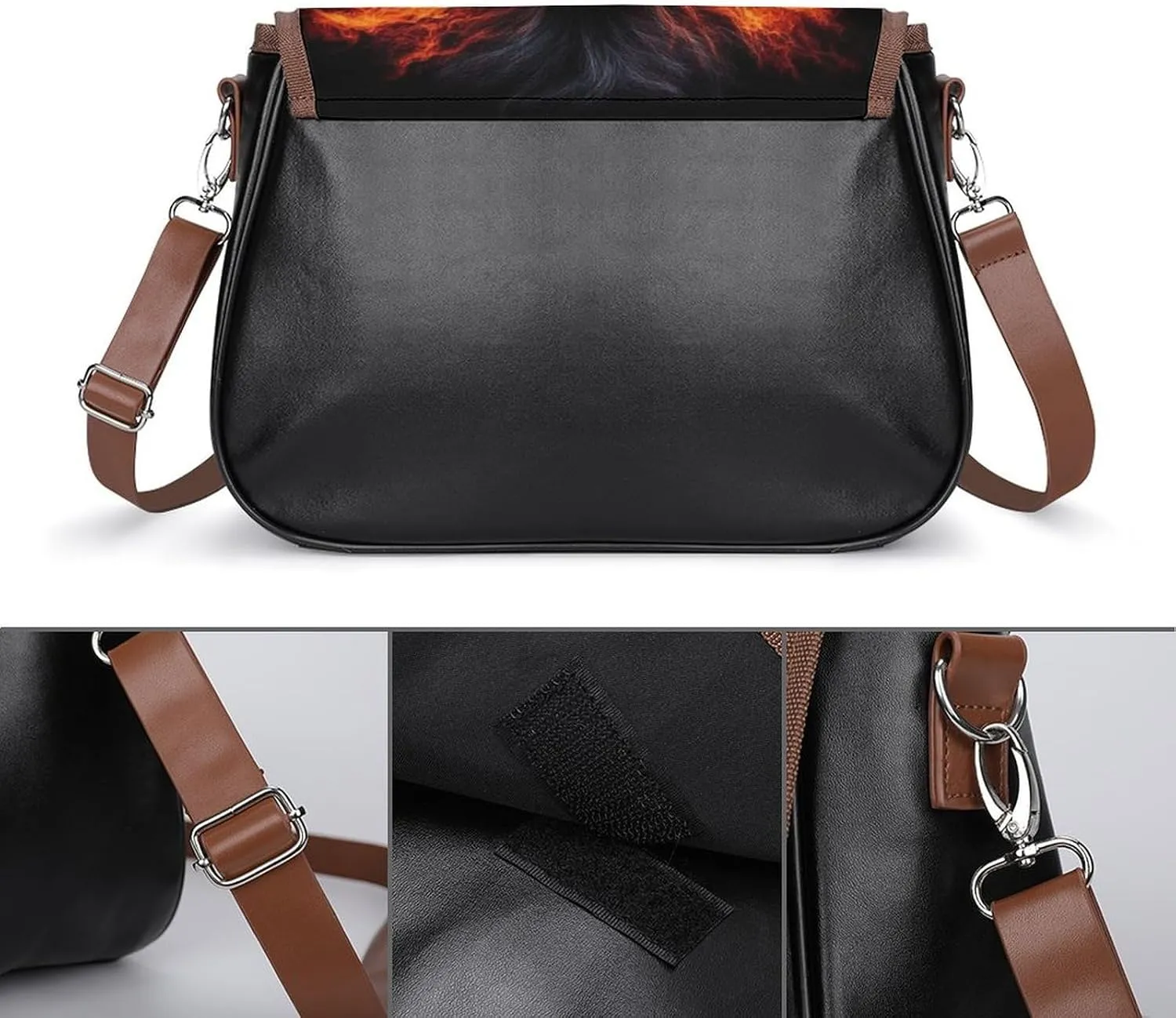 Womens Small Crossbody Purse with Adjustable Strap, Pu Leather Shoulder Bags for Travel Work