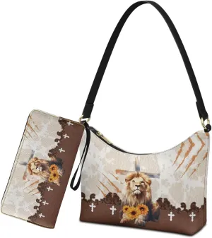 Womens Underarm Purse Top-Handle Shoulder Bag with Wallet Pu Leather Hobo Bag Purse Clutch Handbags