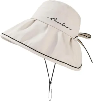 Women's Wide Brim Sun Hats UPF 50  UV Protection Packable Summer Beach Hat Bucket Cap for Travel