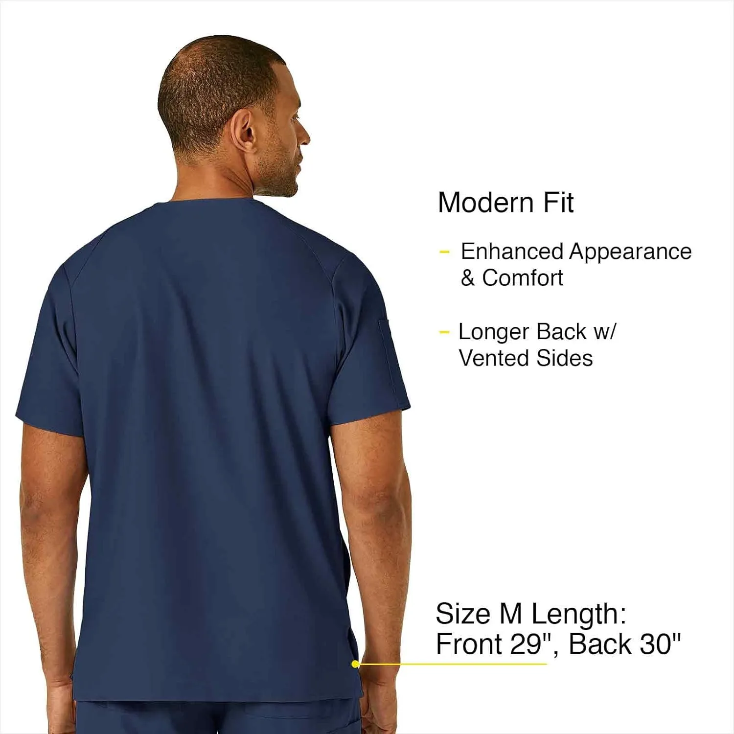 WonderWink Men's V-Neck Top