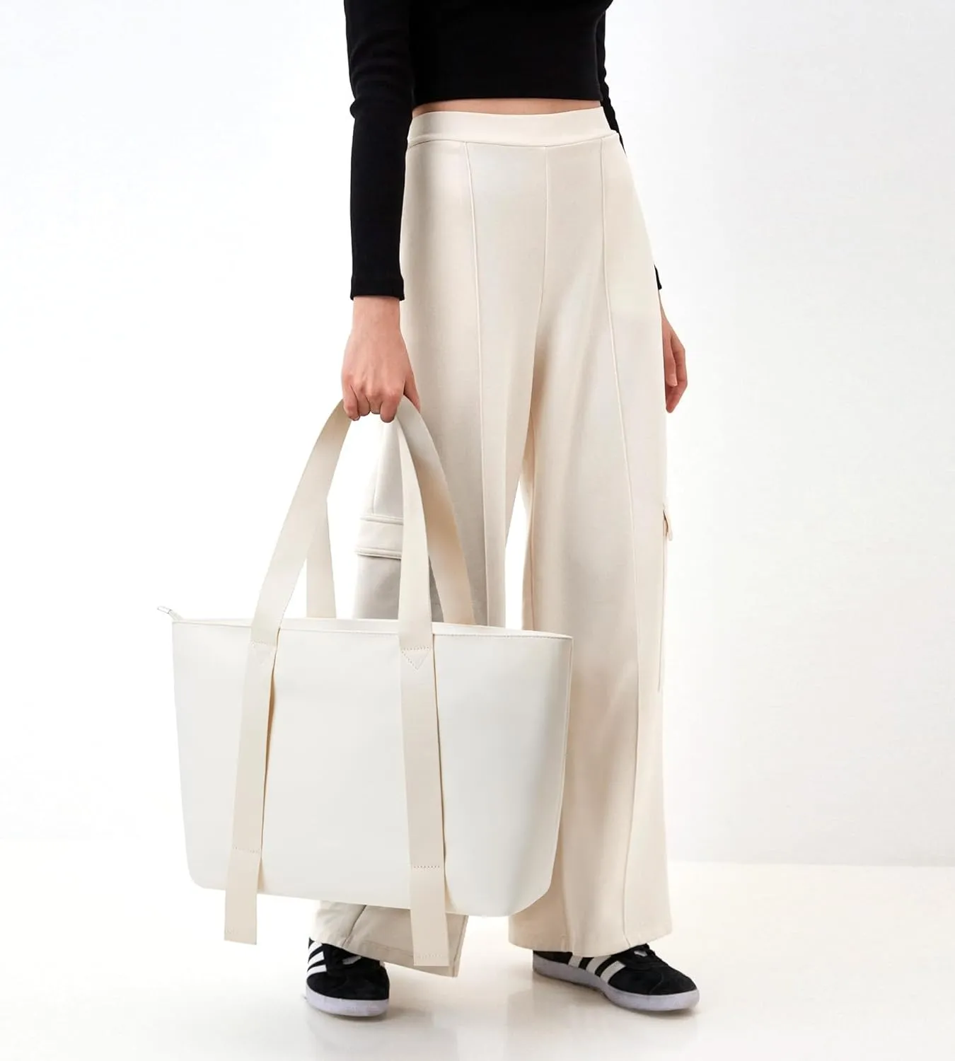 Work Tote Bag for Women Zipper Large Purse Everyday Shoulder Hobo Handbags Shopping Casual Laptop