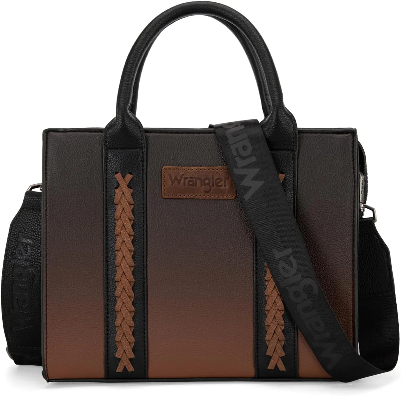 Wrangler Medium Tote Bag for Women Designer Satchel Handbags Top-handle Purses with Strap