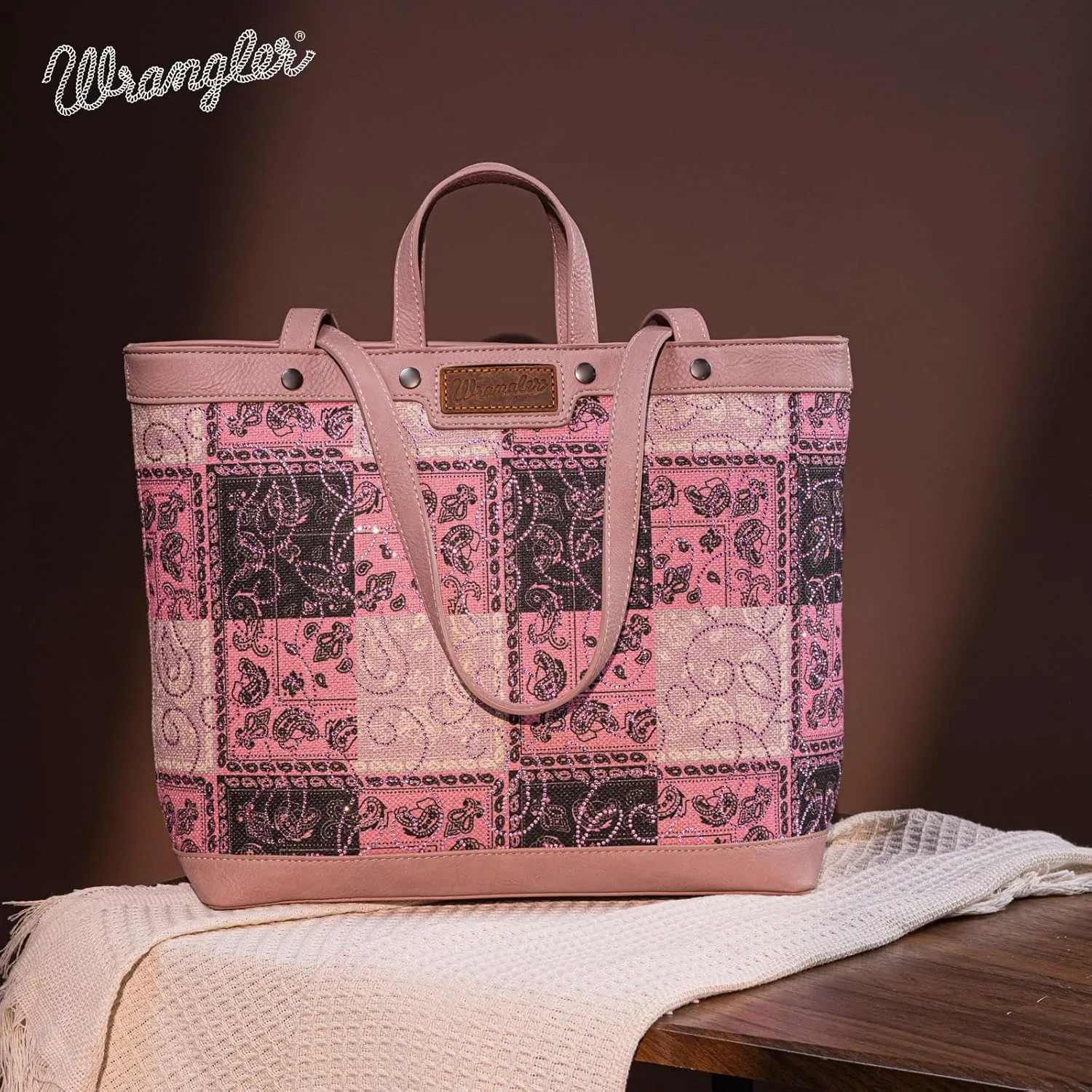 Wrangler Purse, Boutique Western Designer Tote Bag for Women