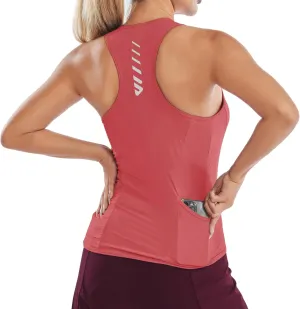 Wulibike Sleeveless Cycling Jersey Women Running Shirts Vest bike top Summer Biking tank Basic Top With Pockets