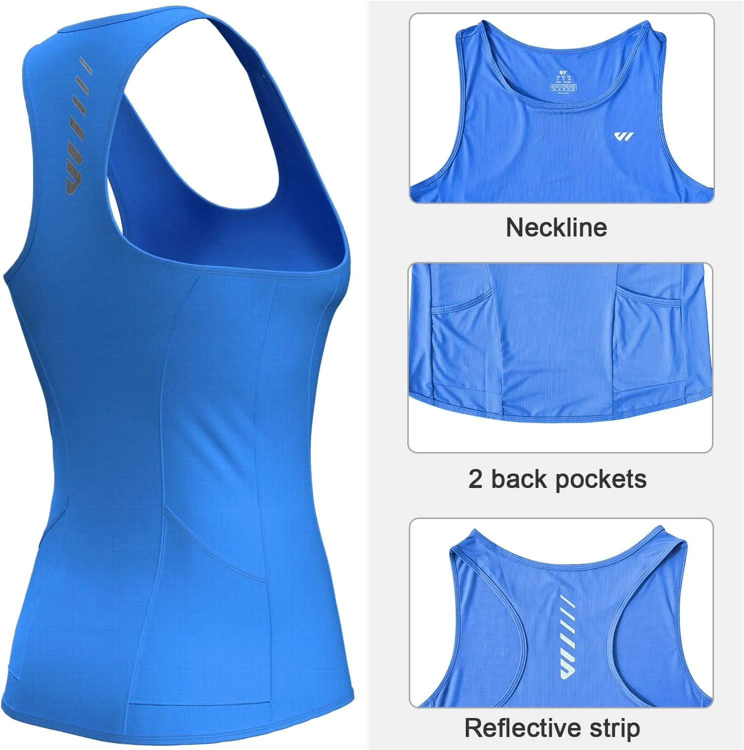 Wulibike Sleeveless Cycling Jersey Women Running Shirts Vest bike top Summer Biking tank Basic Top With Pockets