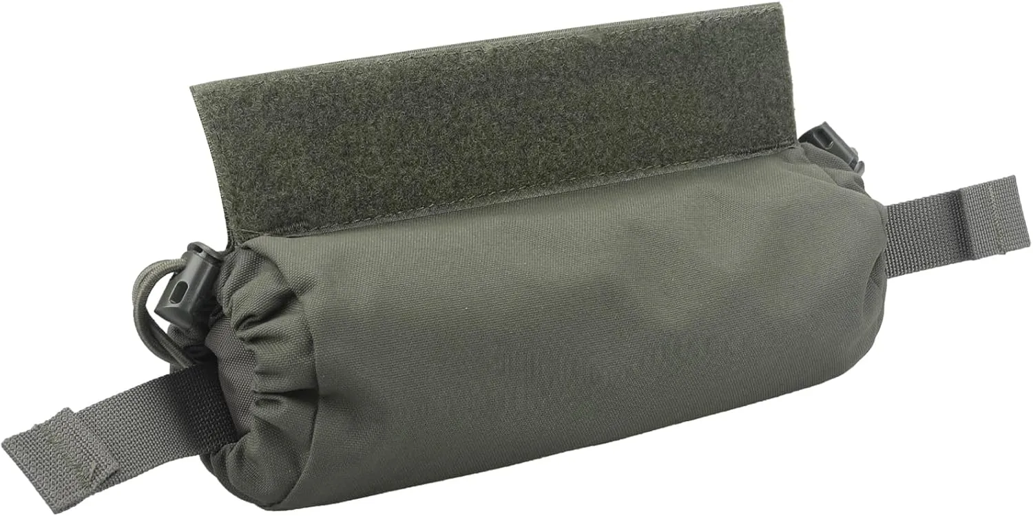 WYNEX Tactical First Aid Drop Dump Pouch, Medical Trauma Roll Up Drop Pouch EMT IFAK Sub Abdominal Carrying Bag with Hook-N-Loop for Chest Rig Vest