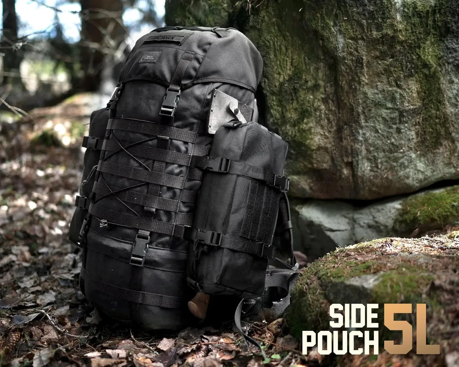 WYNEX Tactical Increment Molle Pouch, Vertical EDC Utility Pouches Sling Bag Military Multi-Purpose Large Capacity with Shoulder Strap Modular Design