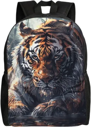 Xerial Crouching Tiger Backpack Waterproof Anti Theft Durable Light Laptop Bag Backpacks For Women Men Travel Gym Backpack
