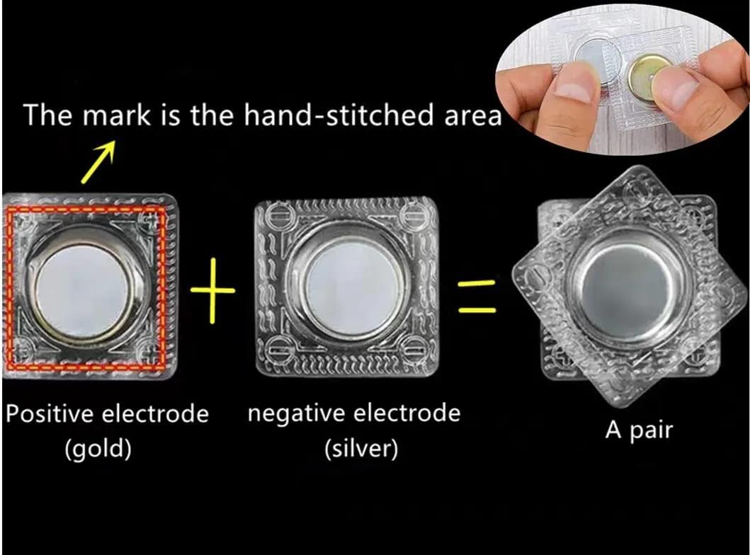 XILEWHZF 30 Pairs Hidden Sew Magnetic Snap, Invisible Hidden Sew in PVC Hidden Purse Closure Fastener Magnetic Snap Magnet Fastener for Handbag Clothing Clasp DIY Craft Sewing Tools(1.18 Inches)