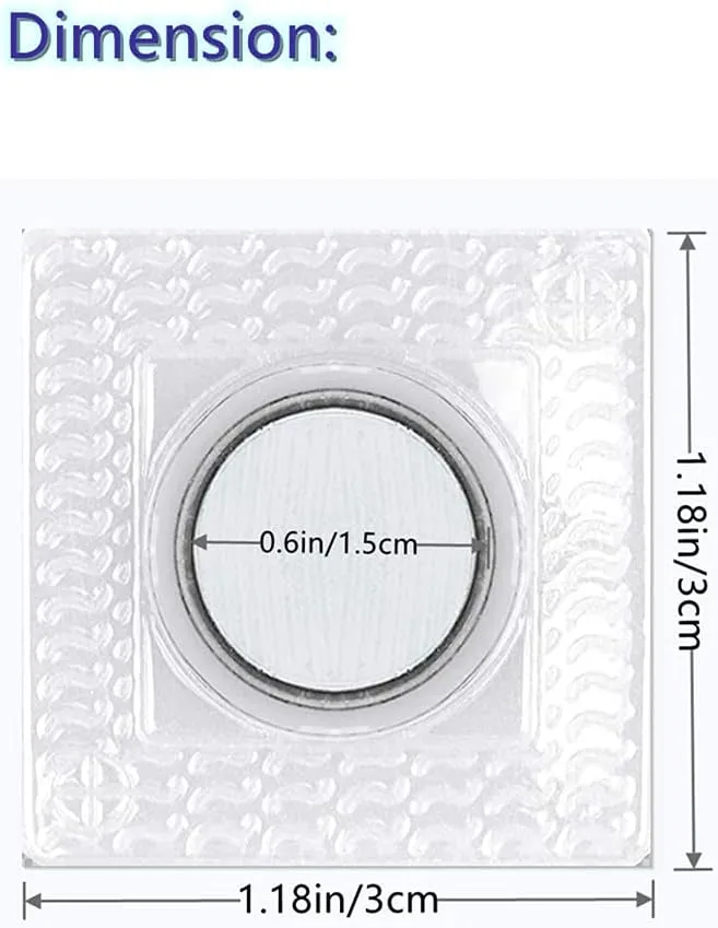 XILEWHZF 30 Pairs Hidden Sew Magnetic Snap, Invisible Hidden Sew in PVC Hidden Purse Closure Fastener Magnetic Snap Magnet Fastener for Handbag Clothing Clasp DIY Craft Sewing Tools(1.18 Inches)
