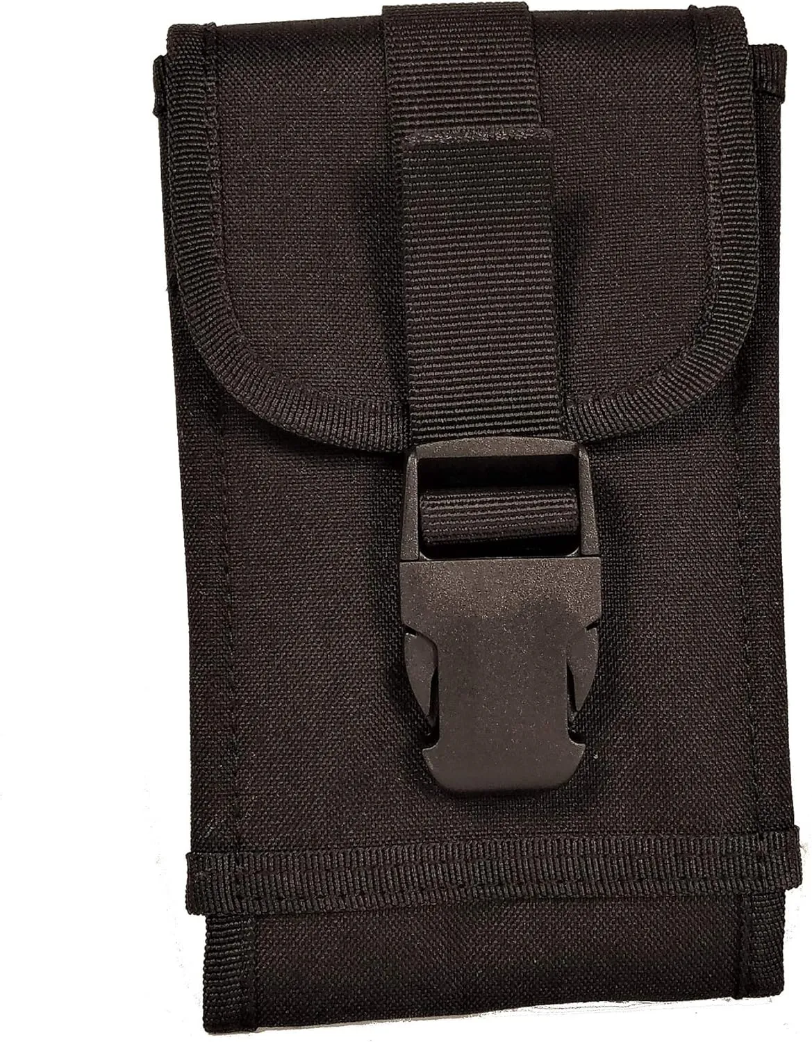 XL Smartphone StrapPack with Clip Front Flap (Black) - Backpack Shoulder Strap Attachment for Hikers, Travelers, Hunters and Commuters