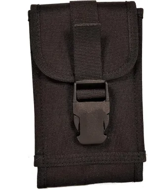 XL Smartphone StrapPack with Clip Front Flap (Black) - Backpack Shoulder Strap Attachment for Hikers, Travelers, Hunters and Commuters
