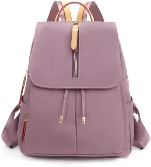 YANAER Small Backpack for Women Mini Backpack Lightweight Casual Daypack Backpack for Travel Handbag Nylon Bookbag Purple