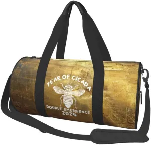 Year Of Cicada Double Emergence 2024 Cicada Invasion Duffel Bag Gym Bag Travel Sports Tote Large Foldable Beach Swim Yoga1