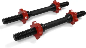 Yes4All Threaded Dumbbell Handles with Collars, Fit 1.15 inch Plates, Dumbbell Bar Connector, Quality Steel Weight Bar