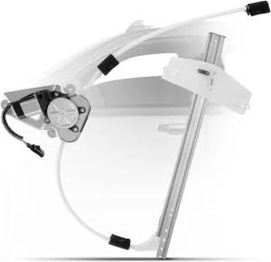 YHTAUTO Front Passenger Side Power Window Regulator With 2-Pin Motor Assembly Compatible with Jeep Liberty 2002-2007 Sport Utility, Ball Stud Style