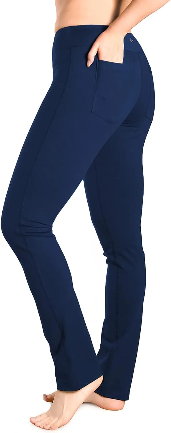 Yogipace 27"/29"/31"/33"/35"/37" Women's Straight Leg Yoga Pants Workout Pants