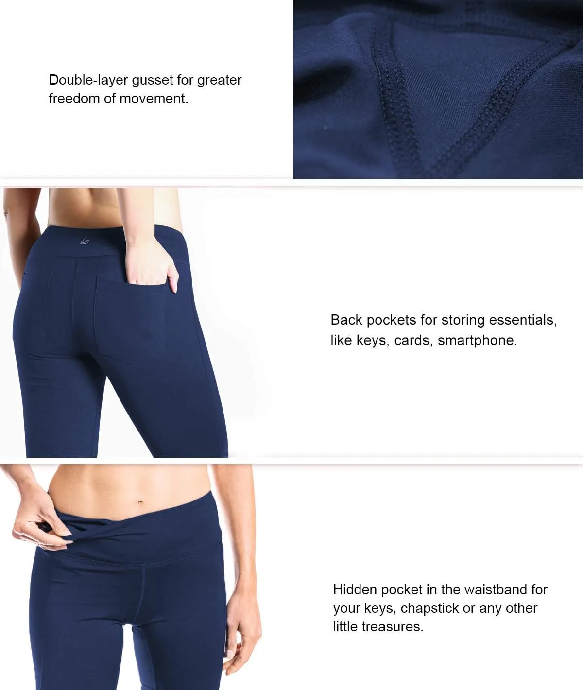 Yogipace 27"/29"/31"/33"/35"/37" Women's Straight Leg Yoga Pants Workout Pants
