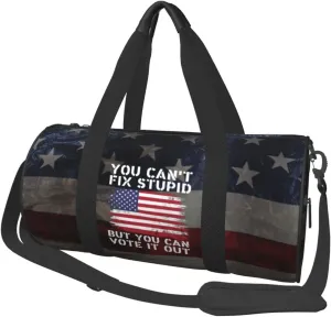 You Can'T Fix Stupid But You Can Vote It Out Duffel Bag Gym Bag Travel Sports Tote Large Foldable Beach Swim Yoga0