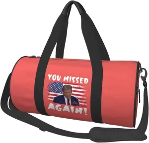 You Missed Again Duffel Bag Gym Bag Travel Sports Tote Large Foldable Beach Swim Yoga7