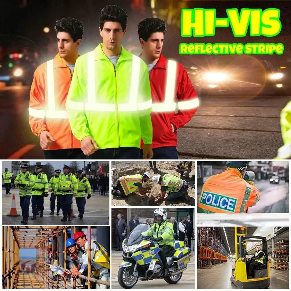 YOWESHOP Hi Vis Reflective Safety Jackets Customize Logo Lightweight Shirts Light and thin Workwear