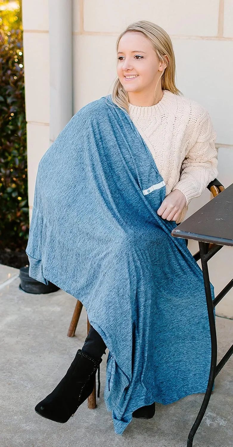 Zero Grid Infinity Travel Scarf Loop with Hidden Zipper Pockets for Passport, Phone, Cash, Cards